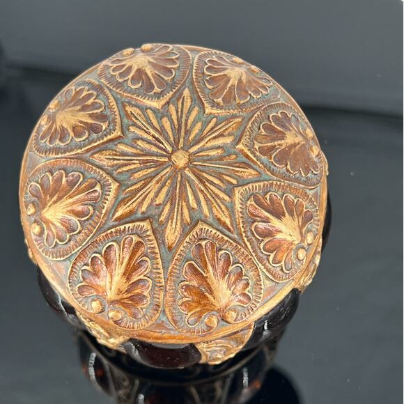 Montefiori Amber Gold Decorative Orb Ball - Picture 3 of 6